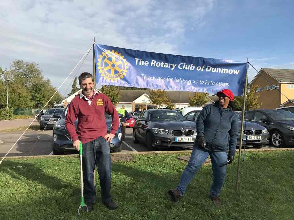 Takeley litter picking event. Rotary District